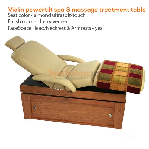 Violin powertilt spa & massage treatment table